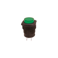 BOUTON-POUSSOIR OFF-(ON) AVEC LED VERTE