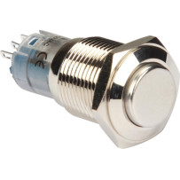 INTERRUPTEUR ROND MÉTALLIQUE HAUT SPDT 1NO 1NC