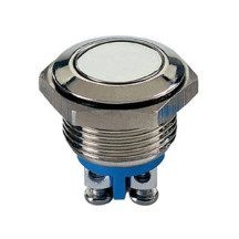 BOUTON-POUSSOIR PLAT EN ACIER INOXYDABLE SPST 1NO