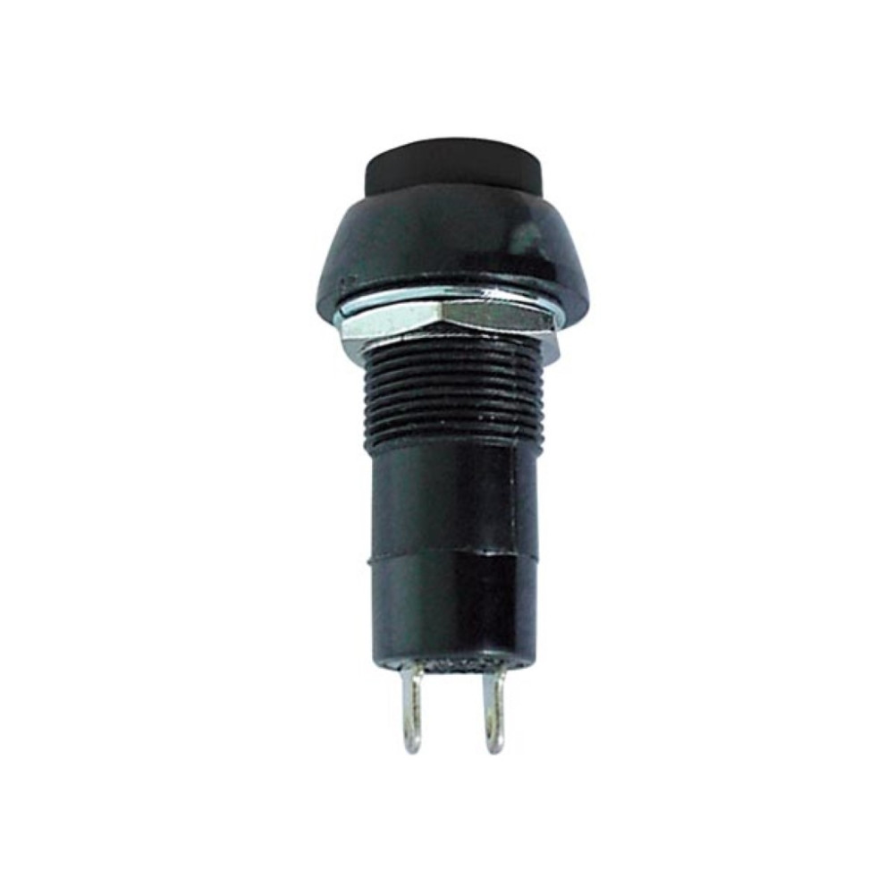 R18-25B BOUTON-POUSSOIR OFF-(ON) NOIR 1A/125V