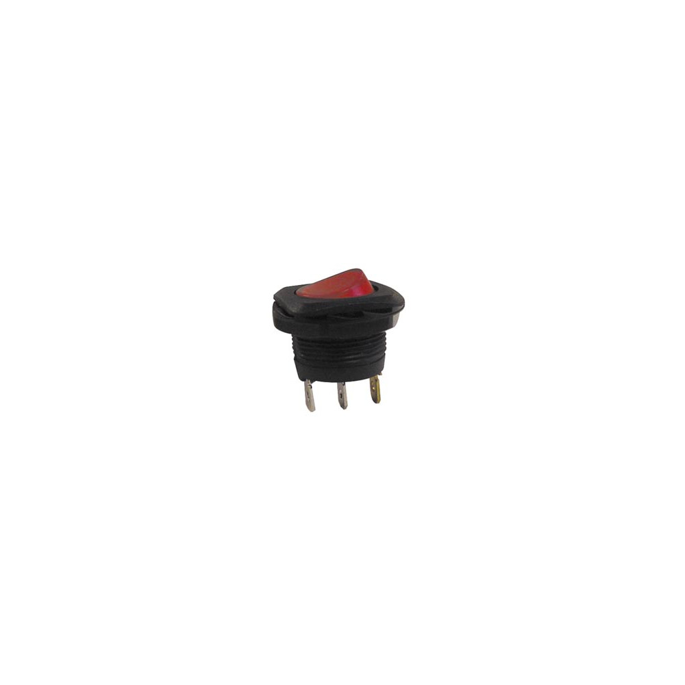 INTERRUPTEUR DE PUISSANCE A BASCULE 5A-250V SPST ON-OFF - AVEC TEMOIN NEON ROUGE