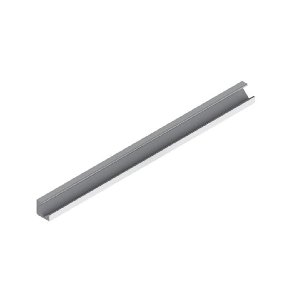 ALU-45 - PROFILÉ EN ALUMINIUM POUR RUBAN LED - PROFILÉ ANGULAIRE 45° - ALUMINIUM ANODISÉ - ARGENT - 2 m