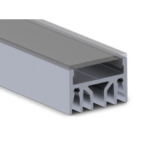 PROFILÉ POUR RUBAN LED - HAUTE PERFORMANCE - 2 m - ARGENT - QUALITÉ PREMIUM