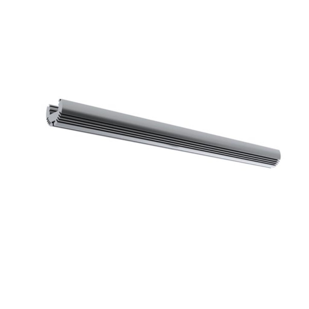 ALU-ROUND - PROFILÉ EN ALUMINIUM POUR RUBAN LED - ROND - ALUMINIUM ANODISÉ - ARGENT - 2 m