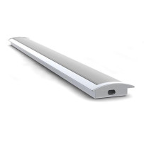 RECESSED SLIMLINE 8 mm - PROFILÉ EN ALUMINIUM POUR RUBAN LED - À ENCASTRER - ALUMINIUM ANODISÉ - ARGENT - 2 m