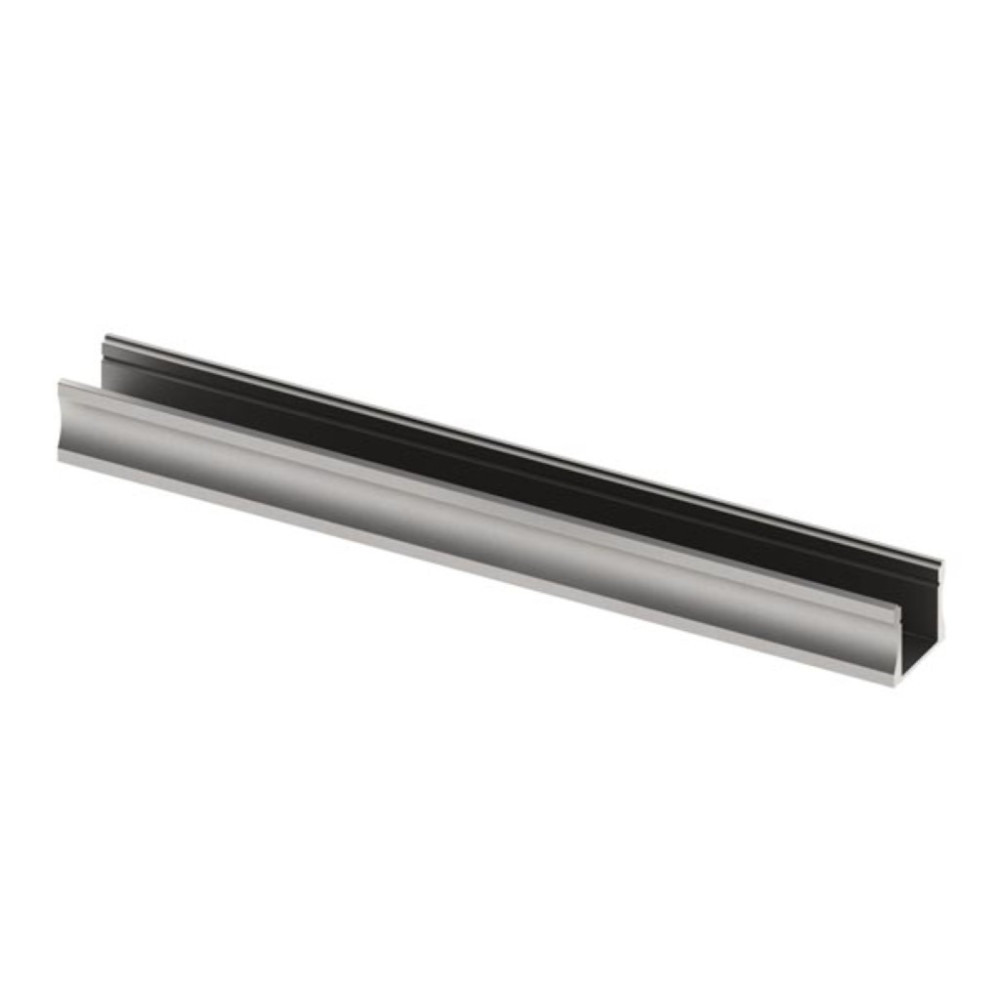 Slimline 15 mm, anodisé en argent, profilé led en aluminium - 3 m