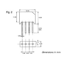 PONT DE REDRESSEMENT 50V-4A (RS401/L)