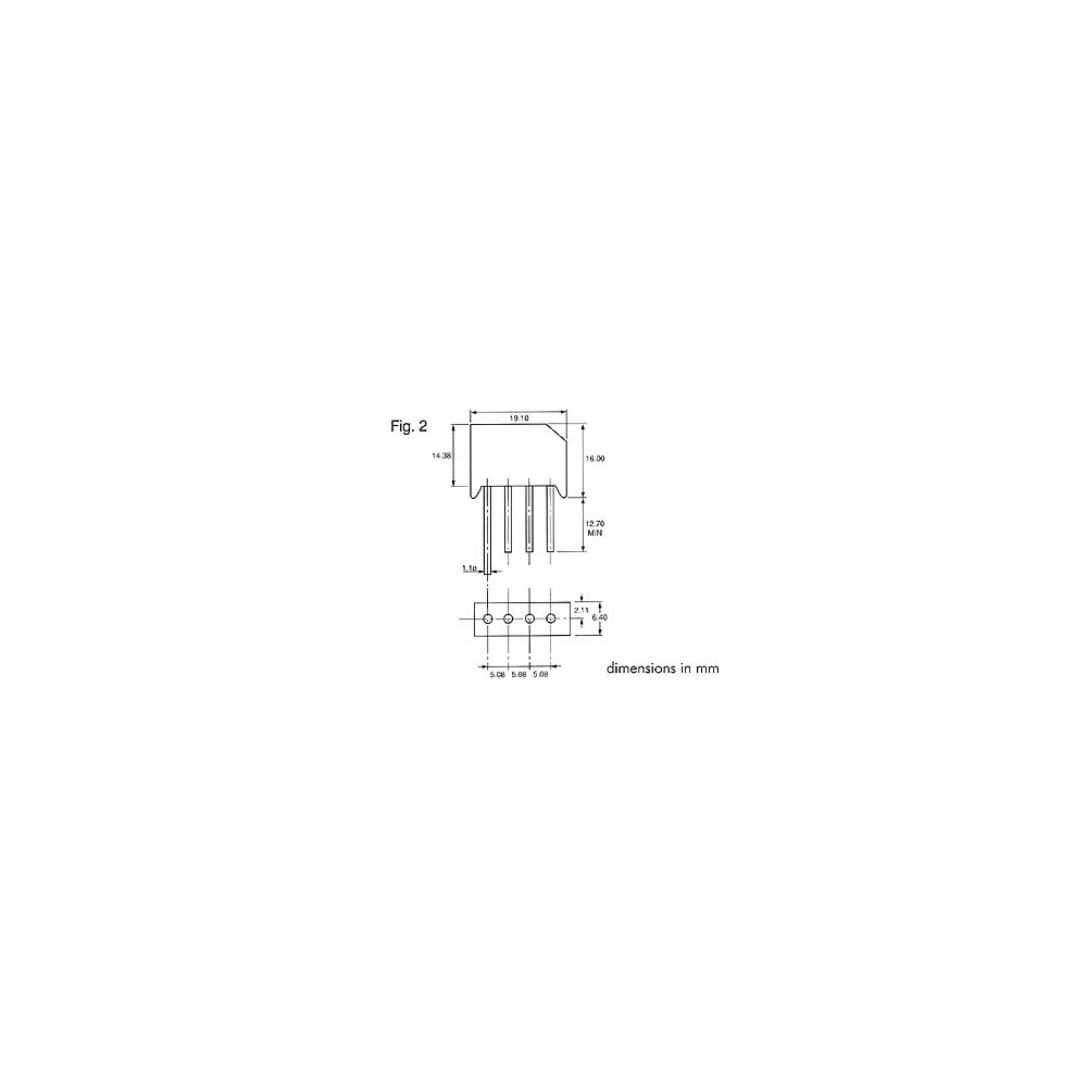 PONT DE REDRESSEMENT 50V-4A (RS401/L)