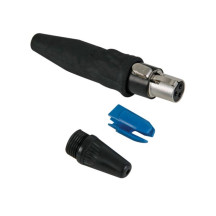 REAN TINY - CONNECTEUR FEMELLE, 3 PÔLES, NOIR, CONTACTS DORÉS