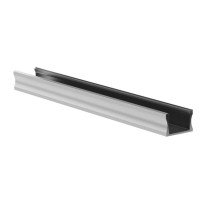 SLIMLINE WIDE 15MM, ANODIZED IN SILVER ALUMINUM LED PROFILE - 3 METER