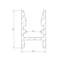 ALU-SWISS - PROFILÉ EN ALUMINIUM POUR RUBAN LED - ÉTROIT 6-8 mm - ALUMINIUM ANODISÉ - ARGENT - 2 m