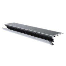 ALU-STAIR - PROFILÉ EN ALUMINIUM POUR RUBAN LED - ESCALIER - ALUMINIUM ANODISÉ - ARGENT - 2 m