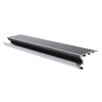 ALU-STAIR - PROFILÉ EN ALUMINIUM POUR RUBAN LED - ESCALIER - ALUMINIUM ANODISÉ - ARGENT - 2 m