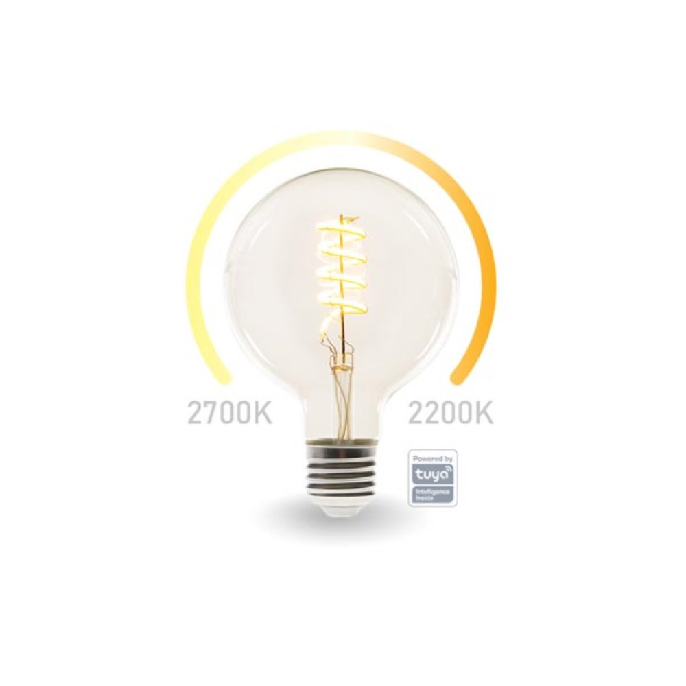 AMPOULE LED WIFI SMART - BLANC CHAUD & BLANC CHAUD INTENSE - E27 - G125