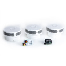 Set de détecteurs de fumée connectés Velbus 230 V (3 pièces)