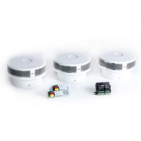 Set de détecteurs de fumée connectés Velbus 230 V (3 pièces)