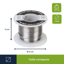 SOUDURE Sn 60% Pb 40% - 1 mm 100 g