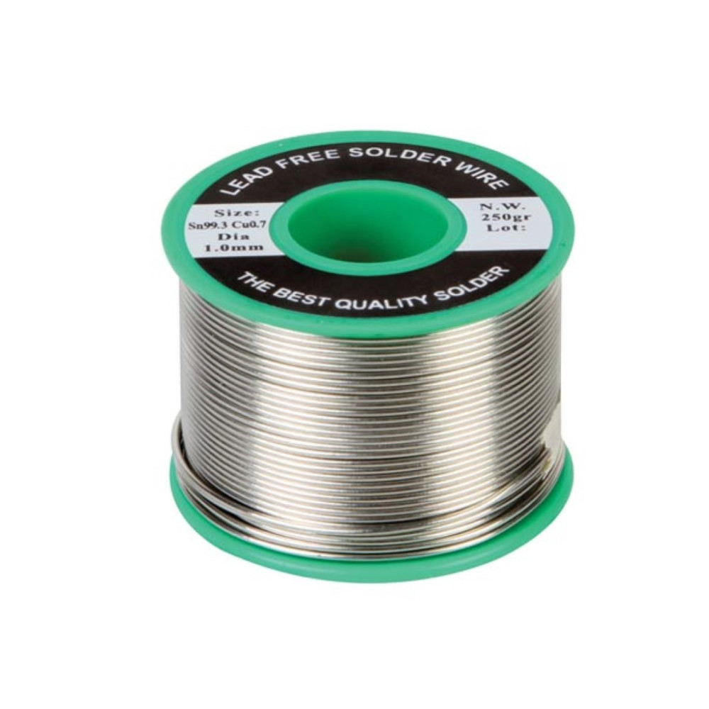 SOUDURE SANS PLOMB Sn 99.3% - Cu 0.7% 1mm 250g