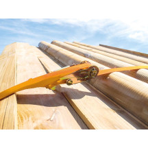 SANGLE D'ARRIMAGE AVEC TENDEUR À CLIQUET - MAX. 1000 kg - 3.65 m x 25 mm