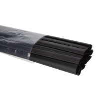 Gaine thermoretractable 12 mm - noir - 25 pcs