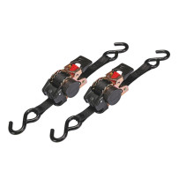 JEU DE 2 x SANGLE D'ARRIMAGE À CLIQUET - 300 kg - 3 m x 25 mm