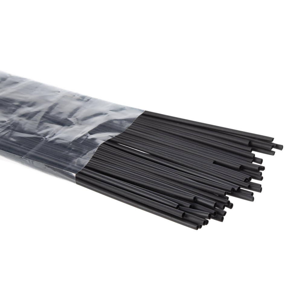 Gaine thermoretractable - 1.5 mm - noir - 50 pcs