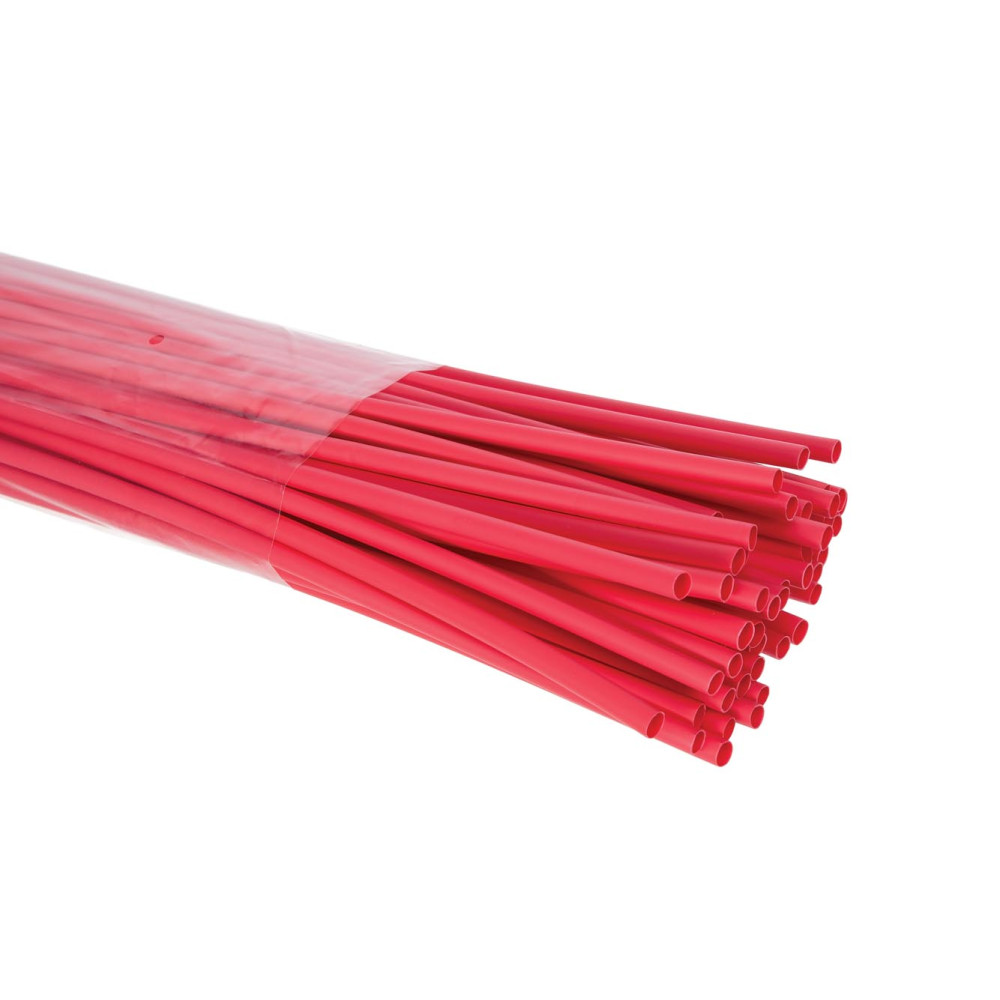 Gaine thermoretractable - 4.5 mm - rouge - 50 pcs