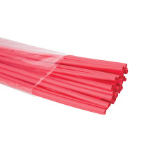 Gaine thermoretractable - 6 mm - rouge - 50 pcs