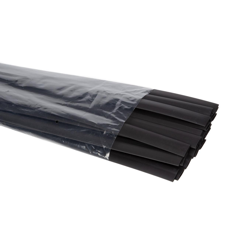 Gaine thermoretractable 9 mm - noir - 25 pcs