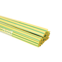 Gaine thermoretractable - 9.5 mm - vert/jaune - 25 pcs.
