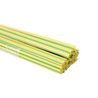 Gaine thermoretractable - 9.5 mm - vert/jaune - 25 pcs.