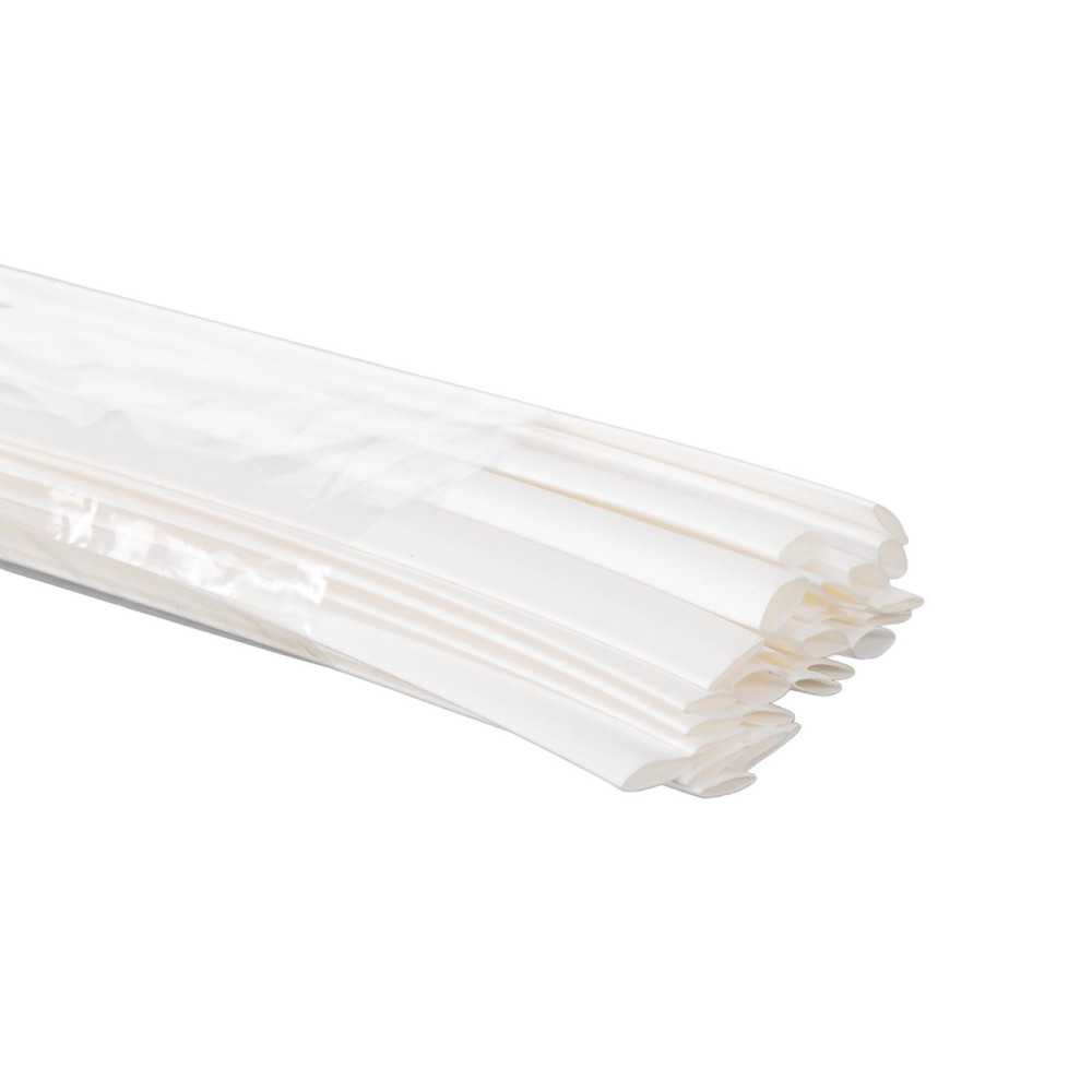 Gaine thermoretractable - 9 mm - blanc - 25 pcs