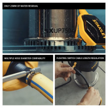 Stanley pompe immergée, eau claire, 750 W, acier inoxydable