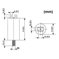 CONDENSATEUR DE MARCHE 20µF/450V