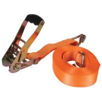 SANGLE D'ARRIMAGE AVEC TENDEUR À CLIQUET POUR CHARGES LOURDES 5000 kg - 50 mm x 8 m