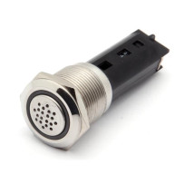 BUZZER - ACIER INOXYDABLE - À ENCASTRER - 19mm