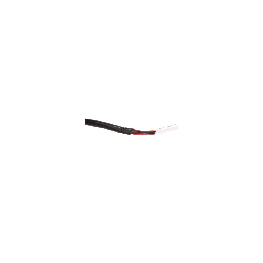 GAINE CACHE-FILS SPIRALEE 10m / Ø6mm (NOIR)