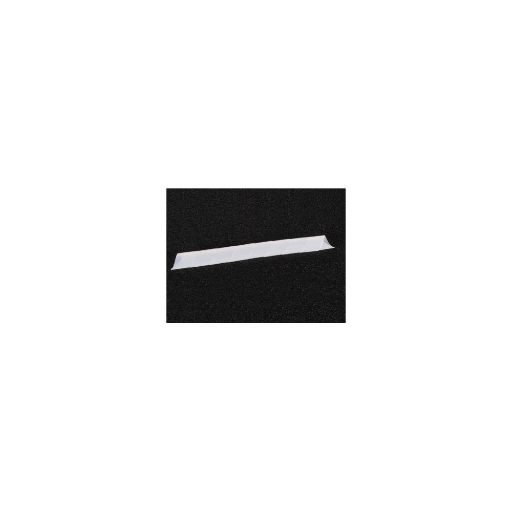 GAINE CACHE-FILS SPIRALEE 10m / Ø15mm (BLANC TRANSPARENT)