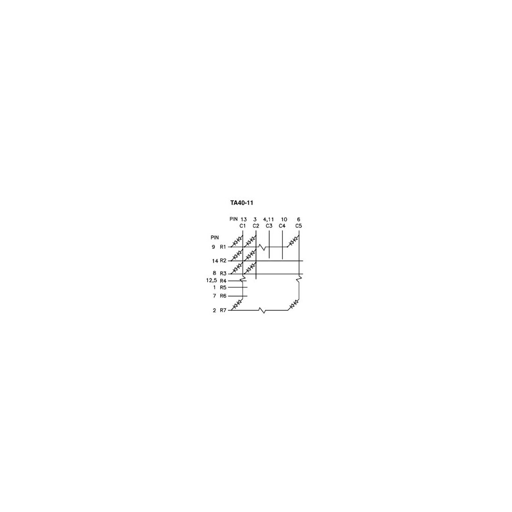 AFFICHEUR 100mm A MATRICE - 5 x 7 POINTS - ANODE COMMUNE - ROUGE