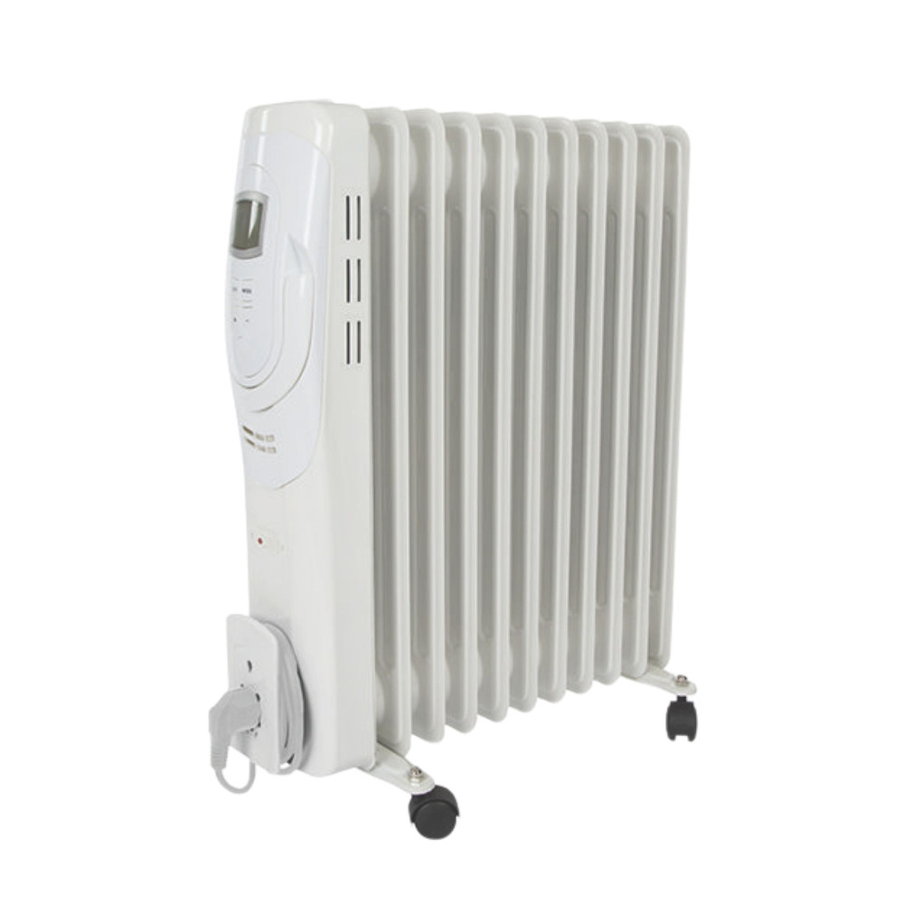 Radiateur à bain d'huile - 2500 W - 11 ailettes - Écran LCD