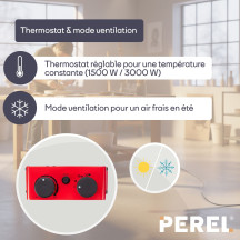 Radiateur soufflant - 3000 W
