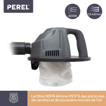 Mini aspirateur de cendres - 600W- 4L - avec tuyau flexible 0,3 m