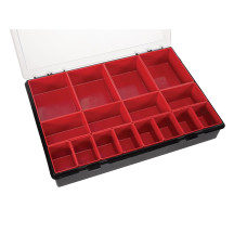 TAYG - Boîte de Rangement - 330 x 247 x 54 mm - 16 Compartiments Amovibles - 4,4 L