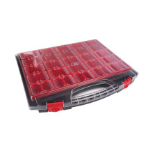 TAYG - Boîte de Rangement - 430 x 370 x 55 mm - 25 Compartiments Amovibles - 8,7 L