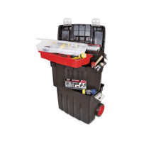Tayg - Coffre à outils à roulettes avec tiroir et boîte - 470 x 290 x 630 mm - 85,8 L