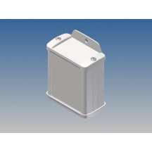 BOÎTIER EN ALUMINIUM - BLANC - 70 x 59.9 x 30.9 mm - avec bride