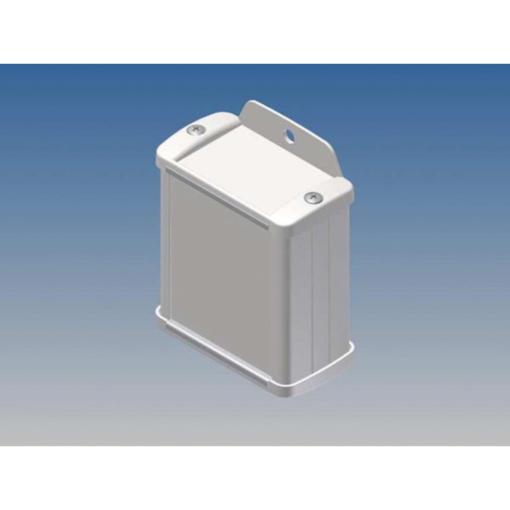 BOÎTIER EN ALUMINIUM - BLANC - 70 x 59.9 x 30.9 mm - avec bride