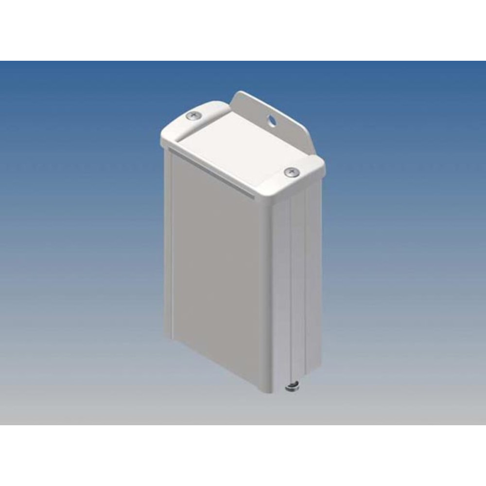 BOÎTIER EN ALUMINIUM - BLANC - 100 x 59.9 x 30.9 mm - avec bride