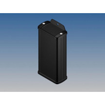 BOÎTIER EN ALUMINIUM - NOIR - 125 x 59.9 x 30.9 mm - avec bride