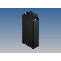 BOÎTIER EN ALUMINIUM - NOIR - 125 x 59.9 x 30.9 mm - avec bride